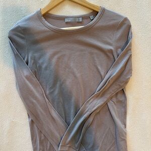 Vince Long Sleeve Top in Soft Brown